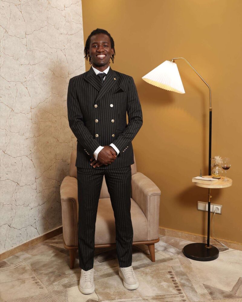 Costume croisé noir – Image 5