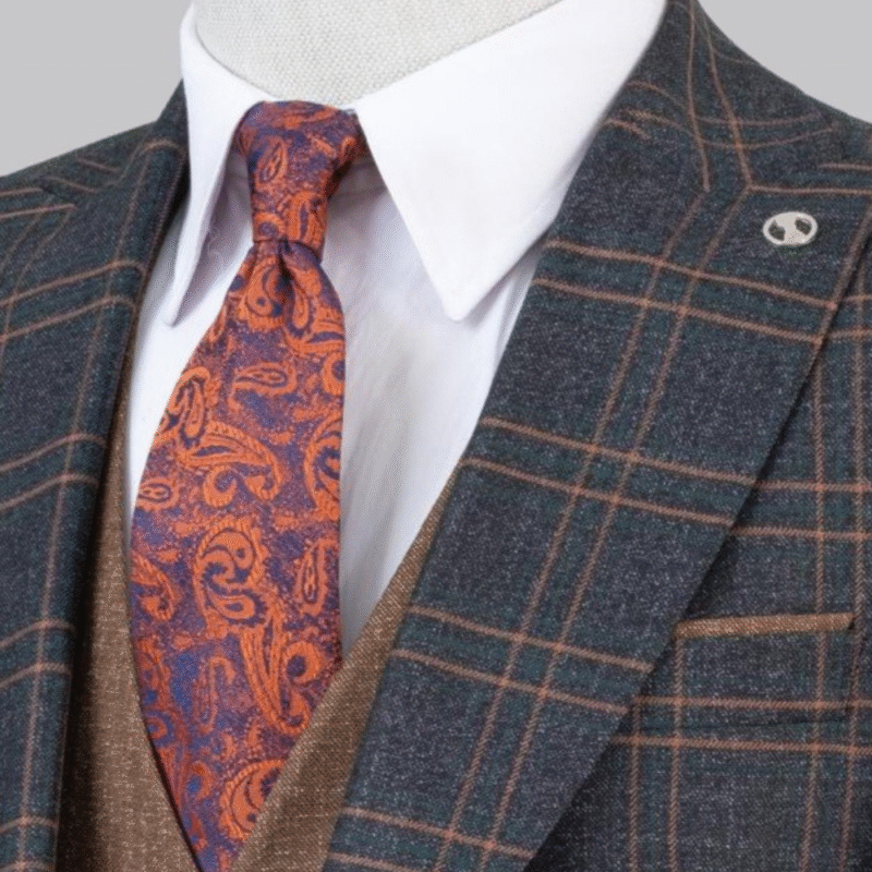 Costume carreaux homme