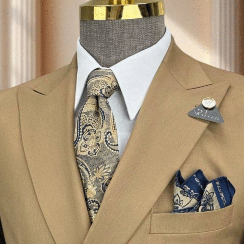 Costume croisé homme